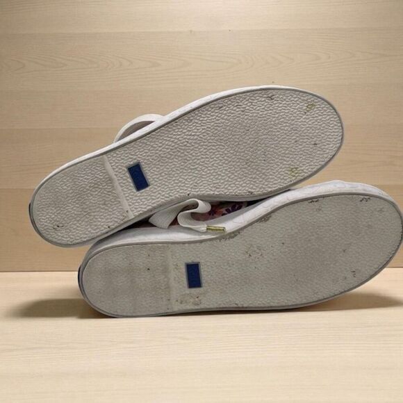 Keds Kate Spade Shoes Womens 8.5 Floral Champion Pacific Petals Sneakers Lace-Up - Picture 4 of 5